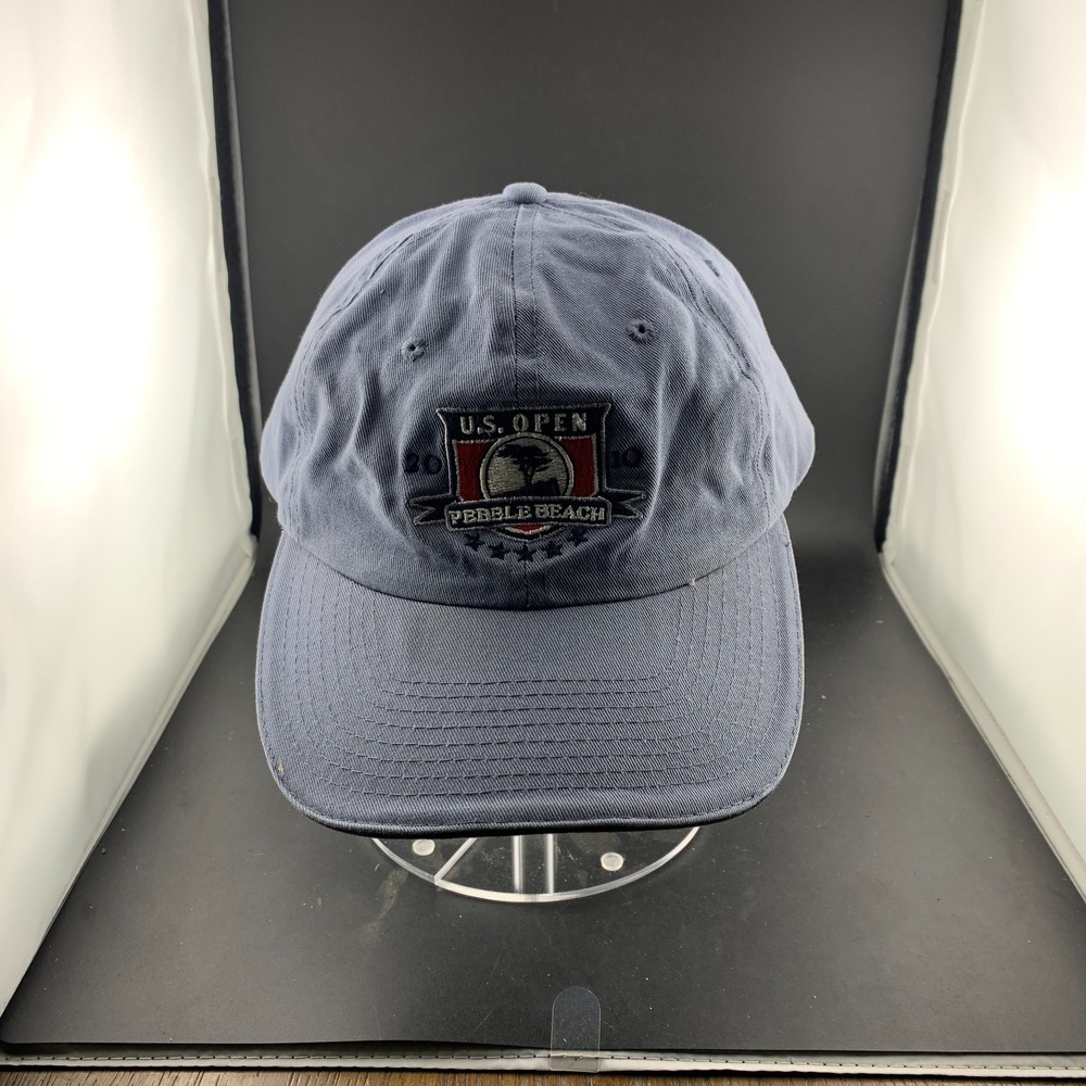 USGA Baseball Cap Mens OS Navy Blue Good 2010 US Open Pebble Beach Lone Cypress